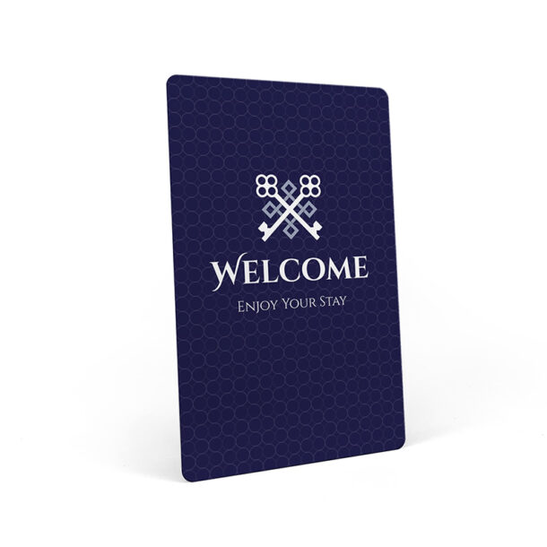 Welcome Enjoy Your Stay RFID Key Card - Blue