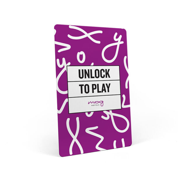 Moxy Hotel RFID Key Card - Unlock to Play