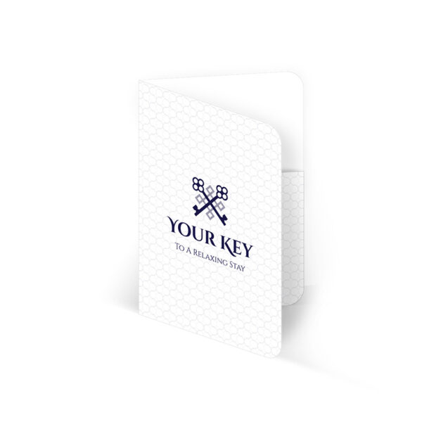 Key Packet, Your Key Design, White, Beveled Corner Pocket Envelope, 500/box
