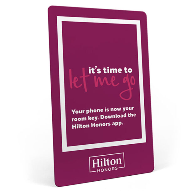 Hilton Honors Let Me Go NXP MIFARE Classic 1K RFID Vingcard, for Assa Abloy