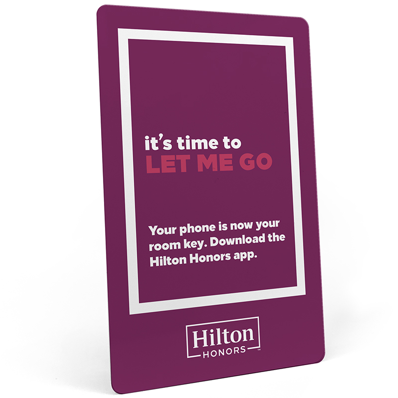 Hilton Honors RFID Key Card, It's Time to Let Me Go, NXP MIFARE CLASSIC (1K) Vingcard, Assa Abloy compatible