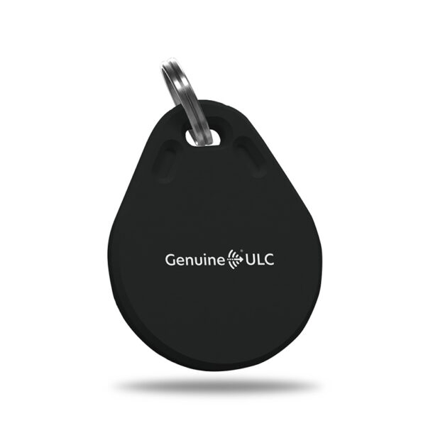 Genuine ULC Black Key Fob, RFID NXP Ultralight-C 144-byte 50pF